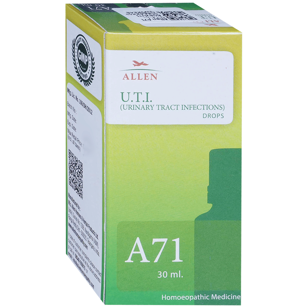 Allen A71 U.T.I. (Urinary Tract Infections) Drop bottle of 30 ml Drop Allen A71 U.T.I. (Urinary Tract Infections) Drop bottle of 30 ml Drop