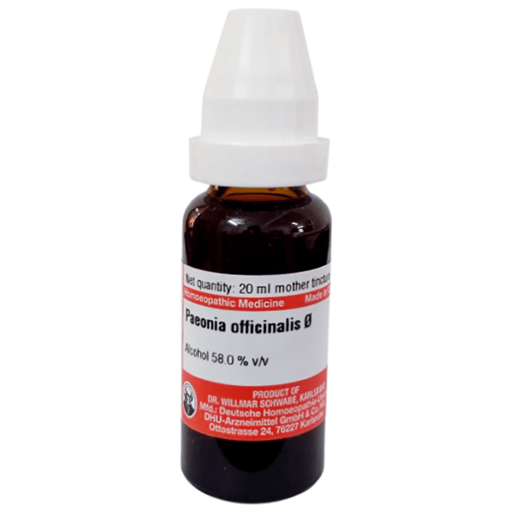 Dr Willmar Schwabe Germany Paeonia Officinalis Mother Tincture Q bottle of 20 ml Mother Tincture Dr Willmar Schwabe Germany Paeonia Officinalis Mother Tincture Q bottle of 20 ml Mother Tincture