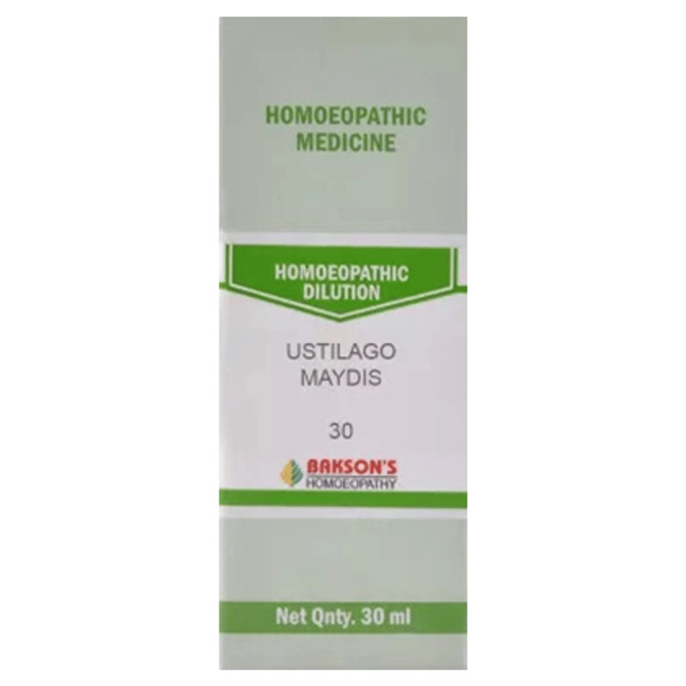 Bakson's Homeopathy Ustilago Maydis Dilution 30 bottle of 30 ml Dilution