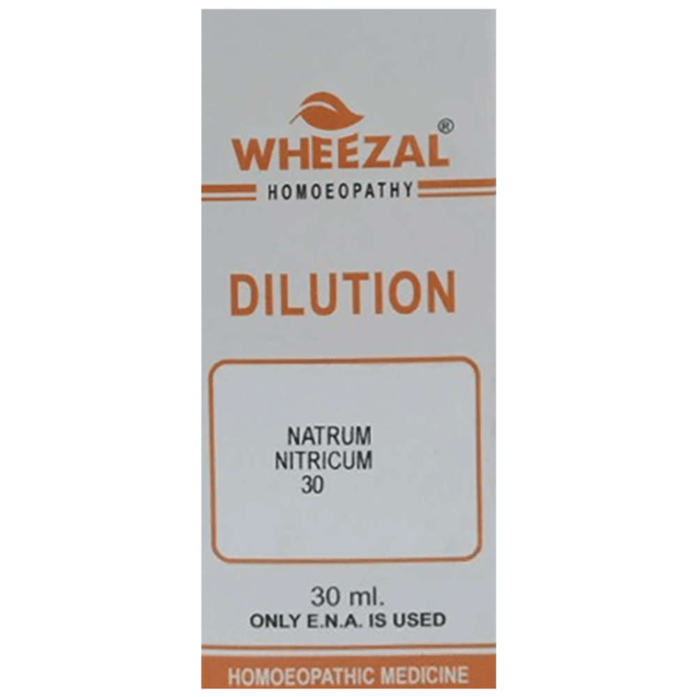 Wheezal Natrum Nitricum Dilution 30 bottle of 30 ml Dilution Wheezal Natrum Nitricum Dilution 30 bottle of 30 ml Dilution