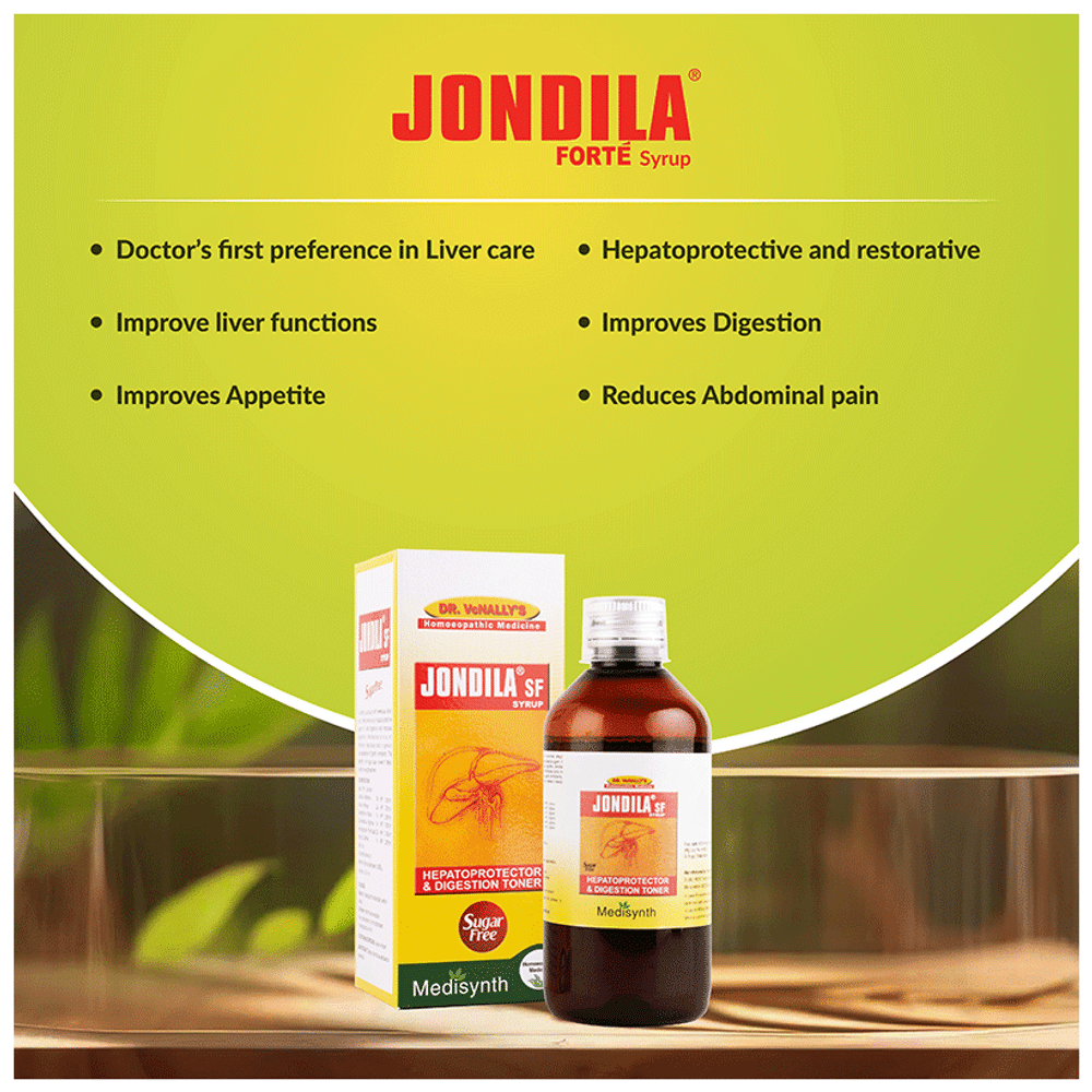 Medisynth Jondila Sugar Free Syrup bottle of 200 ml Syrup