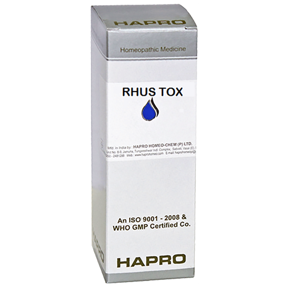 Hapro Rhus Tox Dilution 10M bottle of 100 ml Dilution