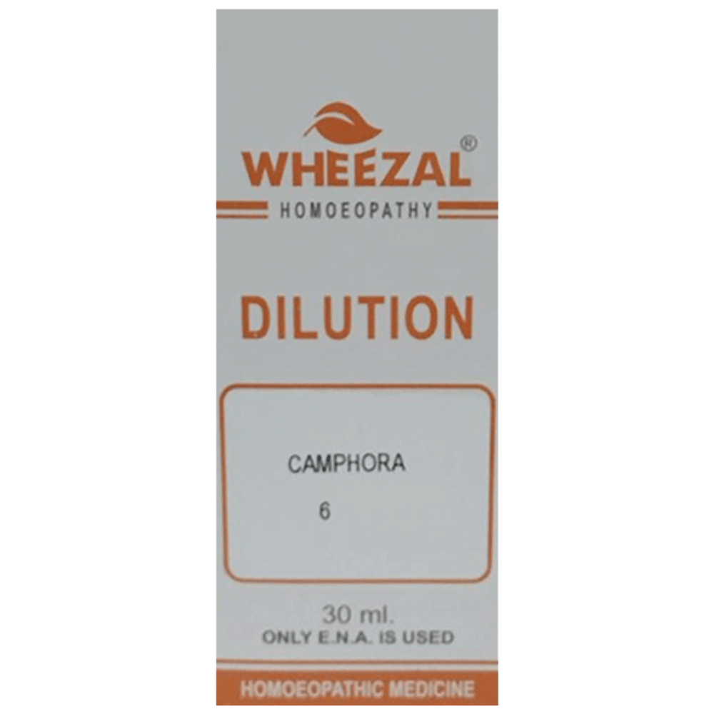 Wheezal Camphora Dilution 6 bottle of 30 ml Dilution