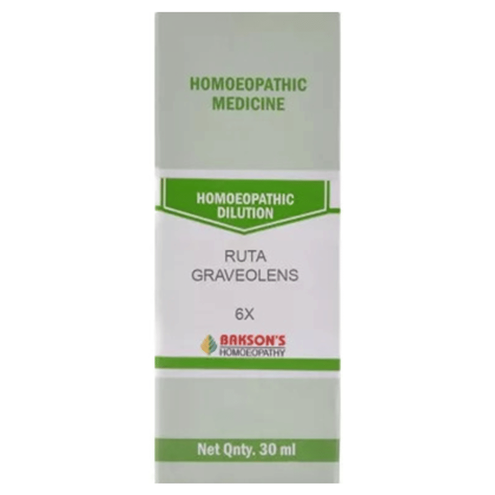 Bakson's Homeopathy Ruta Graveolens Dilution 6X bottle of 30 ml Dilution