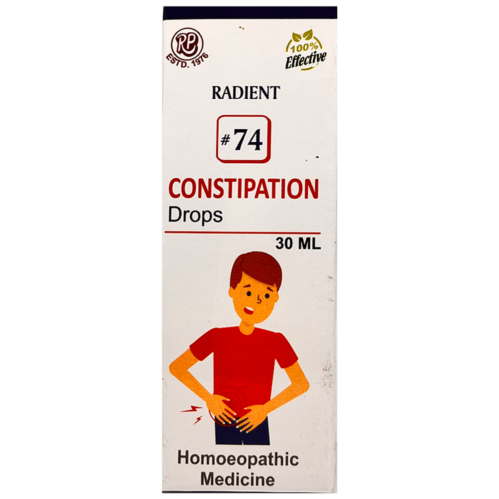 Radient #74 Constipation Drops bottle of 30 ml Oral Drops
