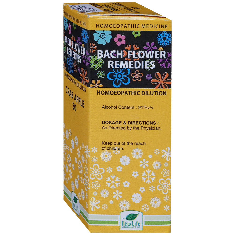 New Life Bach Flower Crab Apple 30 bottle of 30 ml Dilution New Life Bach Flower Crab Apple 30 bottle of 30 ml Dilution
