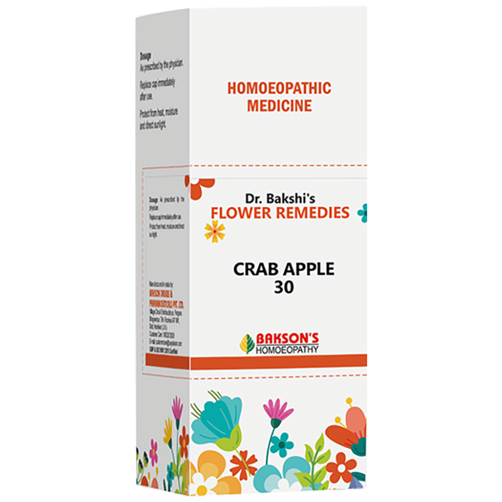 Bakson's Dr. Bakshi's Bach Flower Crab Apple 30 CH bottle of 30 ml Drop