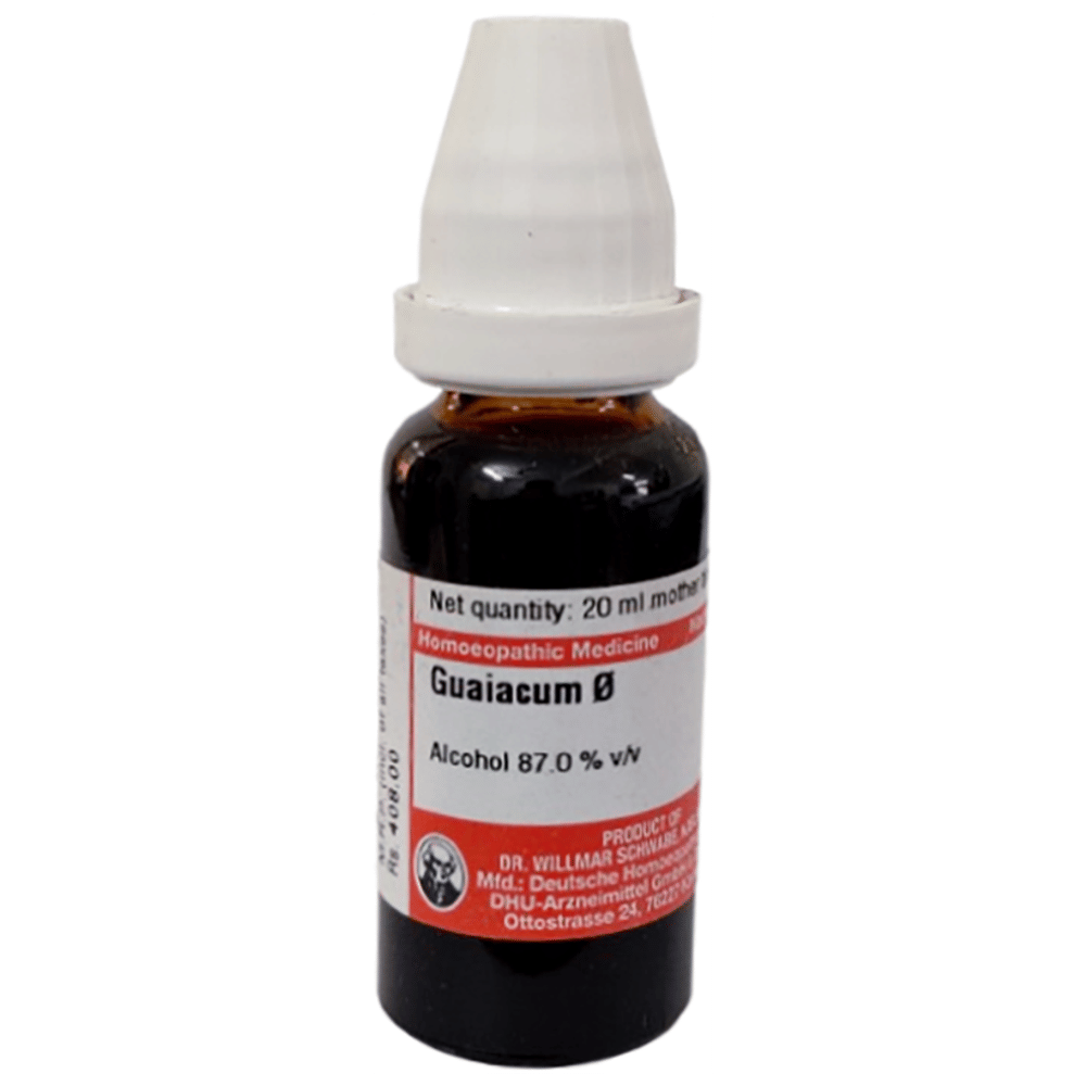 Dr Willmar Schwabe Germany Guaiacum Mother Tincture Q bottle of 20 ml Mother Tincture