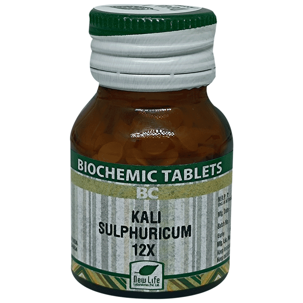 New Life Kali Sulphuricum Biochemic Tablet 12X bottle of 25 gm Biochemic Tablet New Life Kali Sulphuricum Biochemic Tablet 12X bottle of 25 gm Biochemic Tablet