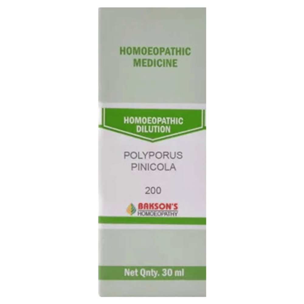 Bakson's Homeopathy Polyporus Pinicola Dilution 200 bottle of 30 ml Dilution