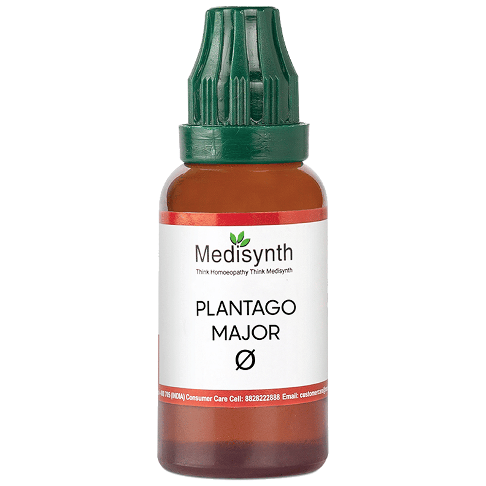 Medisynth Plantago Major Q bottle of 30 ml Mother Tincture