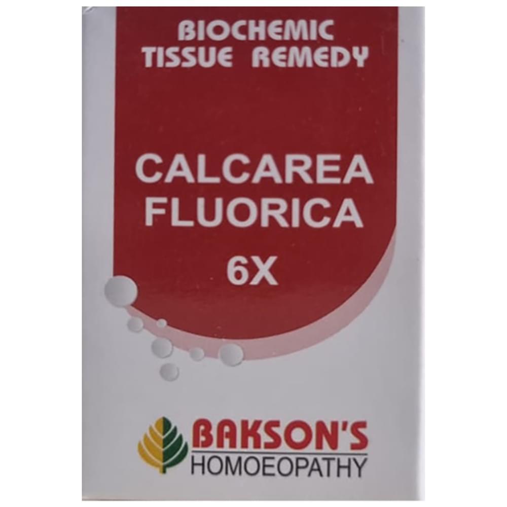 Bakson's Homeopathy Calcarea Fluorica Biochemic Tablet 6X bottle of 25 gm Biochemic Tablet