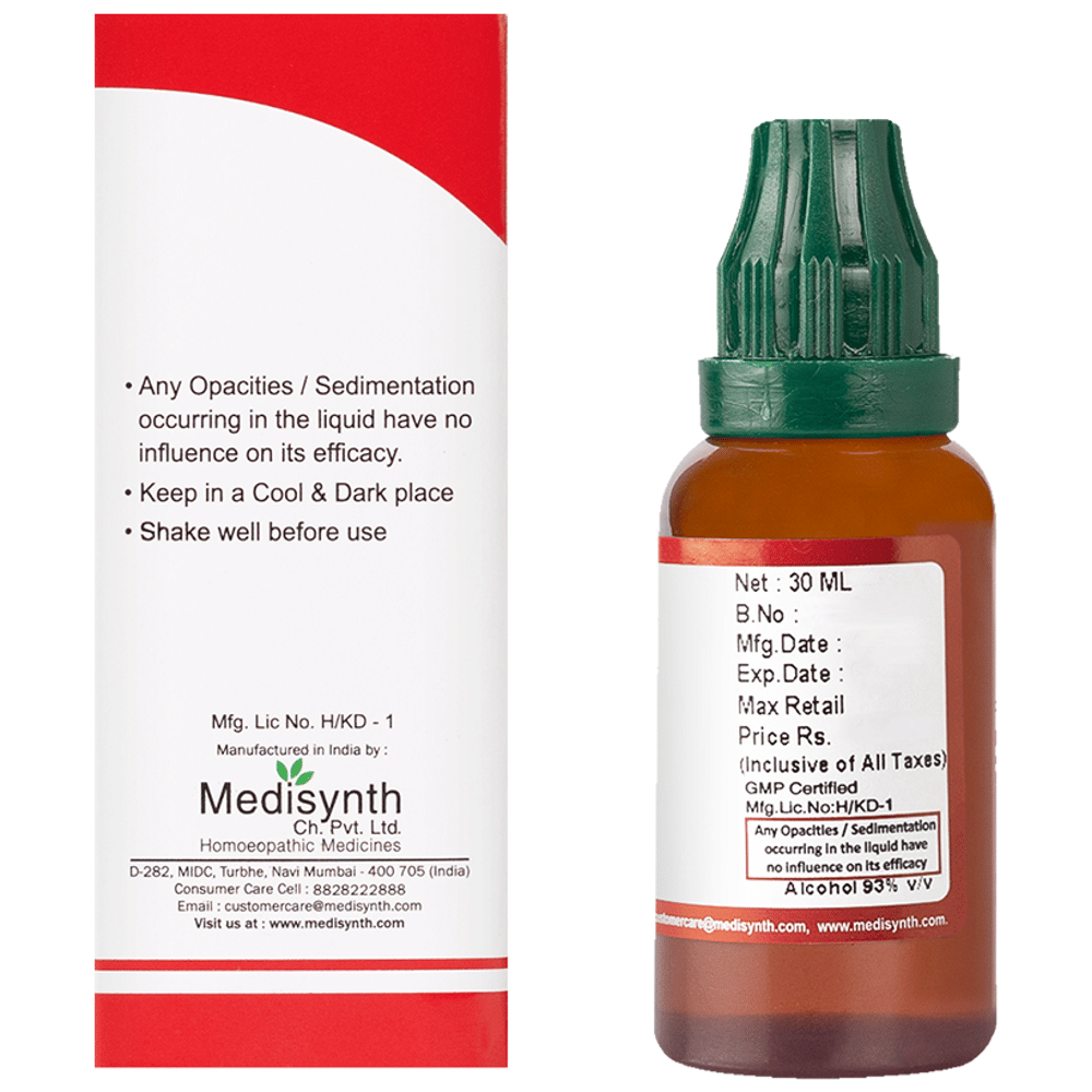 Medisynth Phytolacca Decandra Q bottle of 30 ml Mother Tincture