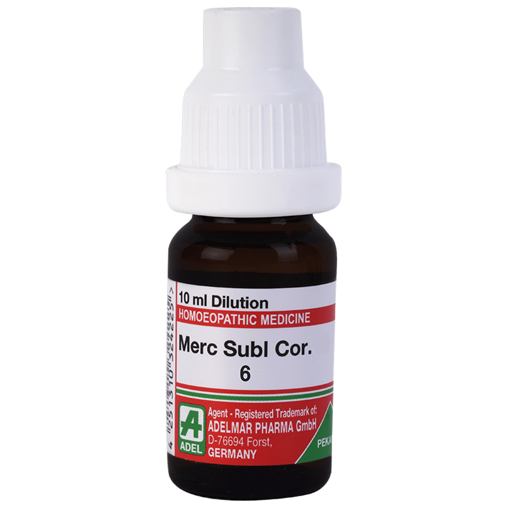 ADEL Merc Subl Cor Dilution 6 bottle of 10 ml Dilution