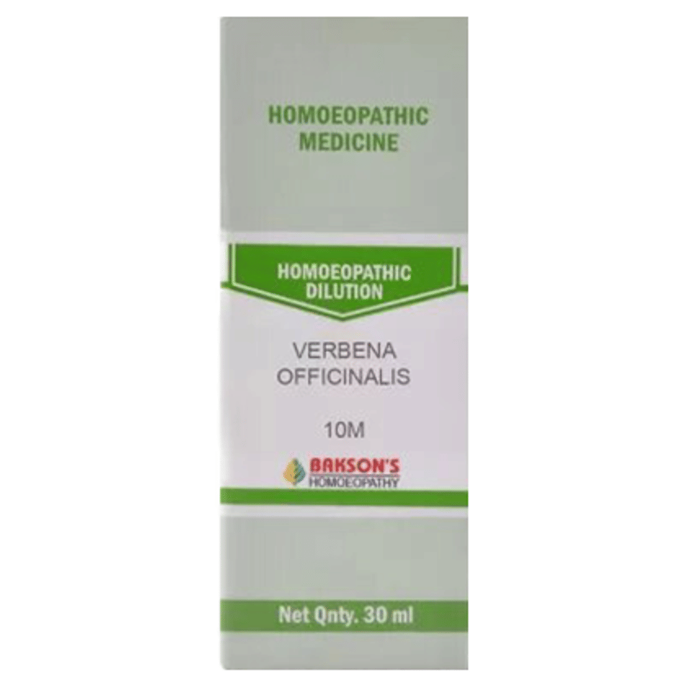 Bakson's Homeopathy Verbena Officinalis  Dilution 10M bottle of 30 ml Dilution