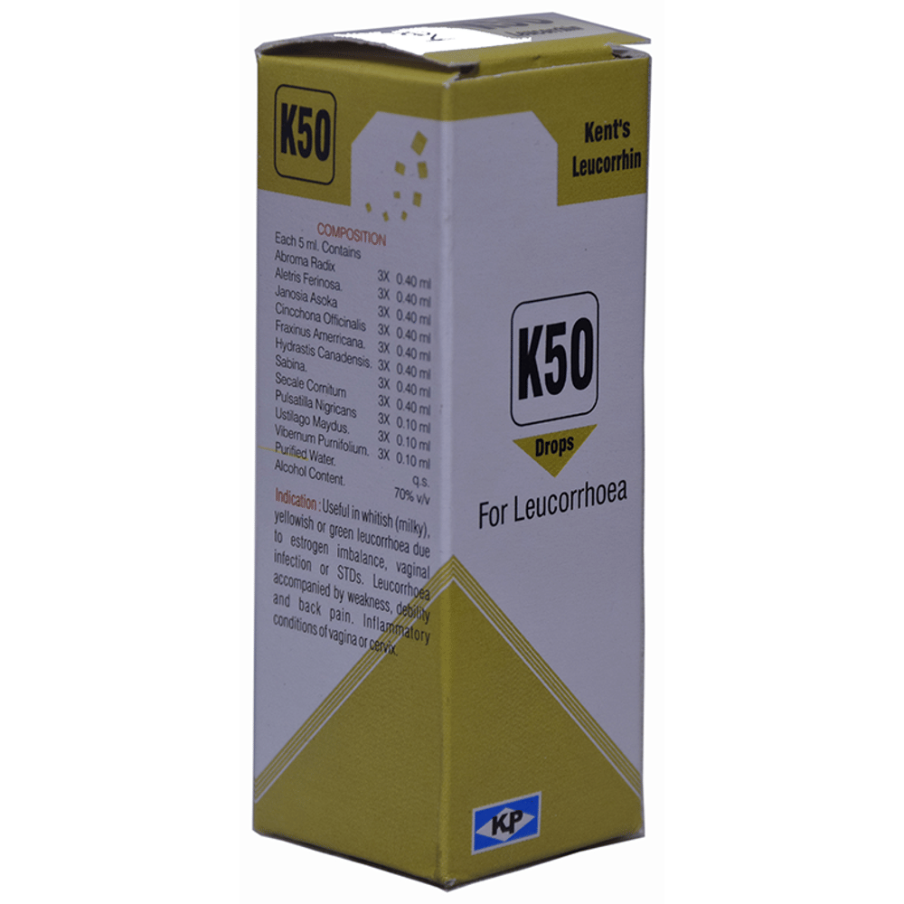 Kent's K50 Leucorrhoea Oral Drops bottle of 30 ml Oral Drops