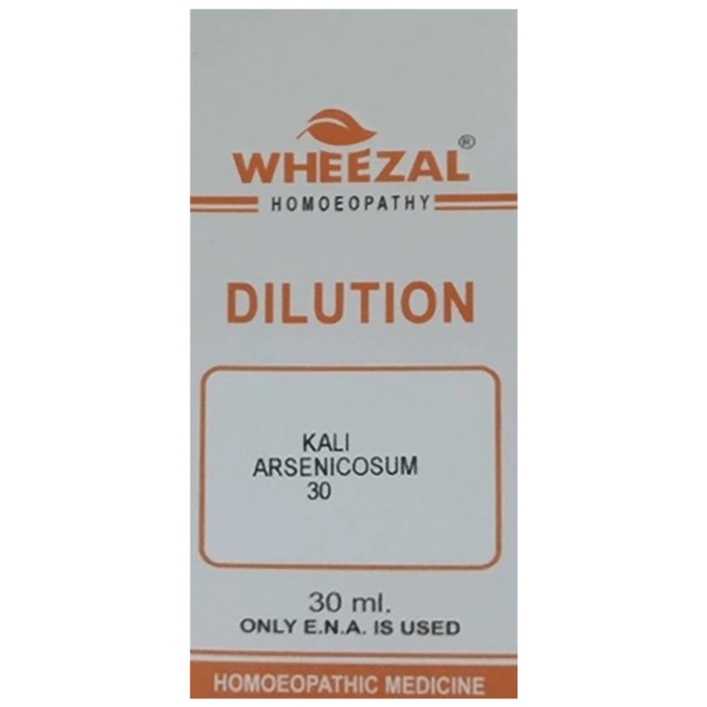 Wheezal Kali Arsenicosum Dilution 30 bottle of 30 ml Dilution