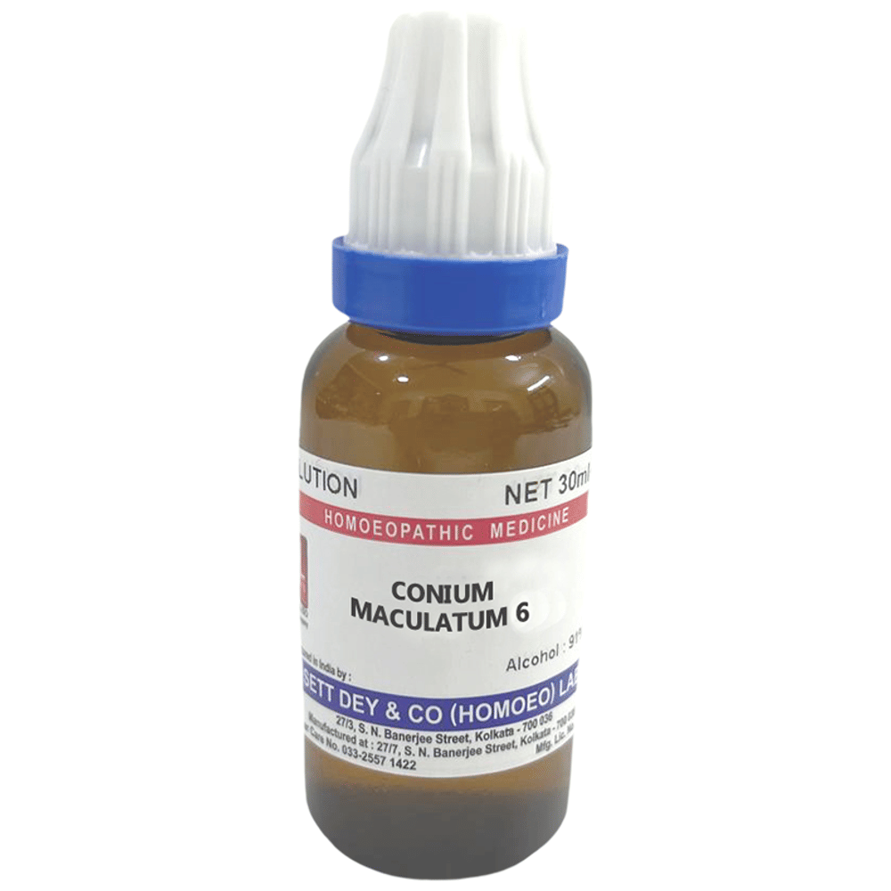Sett Dey Conium Maculatum Dilution 6 bottle of 30 ml Dilution