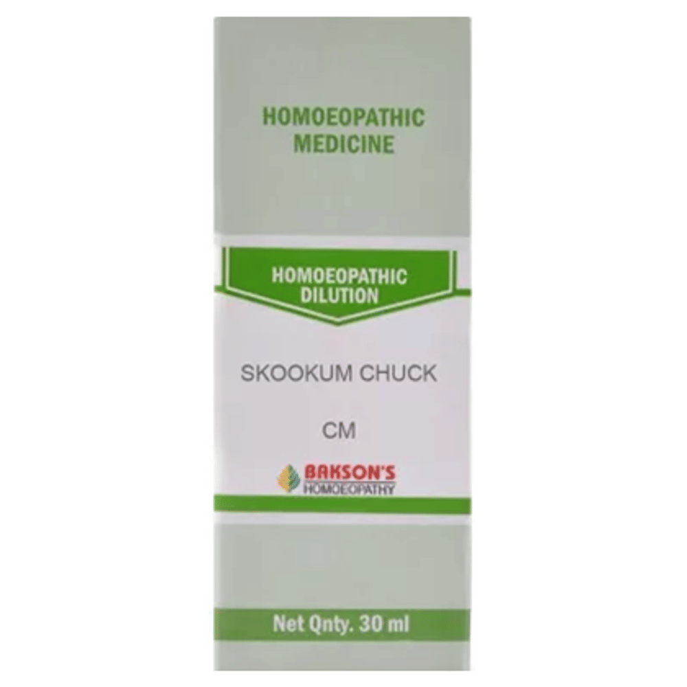 Bakson's Homeopathy Skookum Chuck Dilution CM bottle of 30 ml Dilution