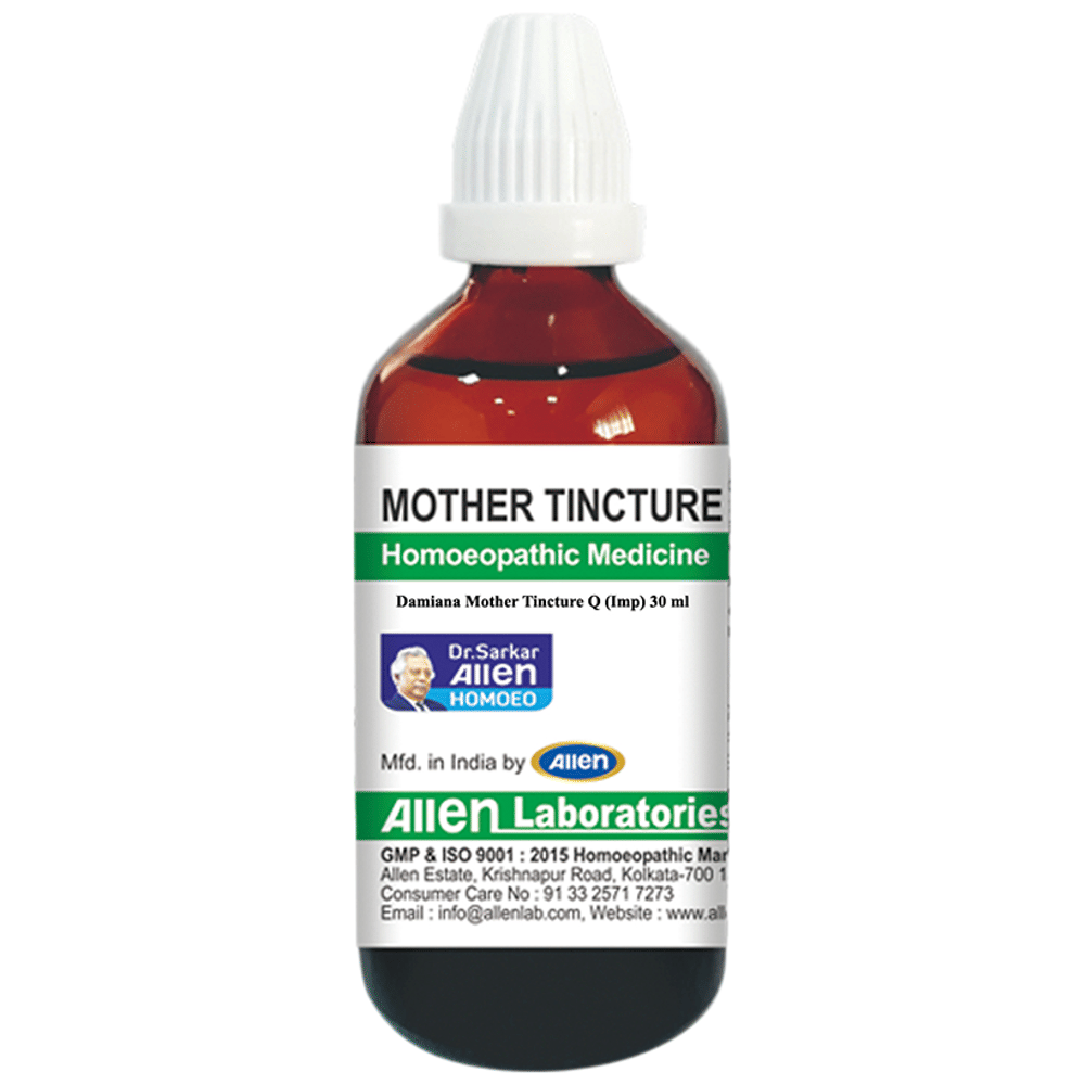 Allen Laboratories Damiana Mother Tincture Q bottle of 30 ml Mother Tincture