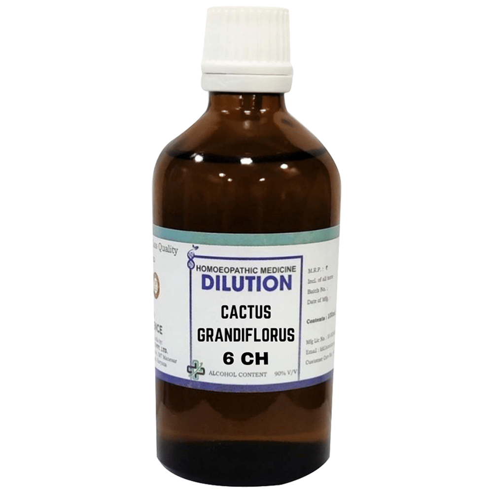 LDD Bioscience Cactus Grandiflorus Dilution 6 CH bottle of 100 ml Dilution