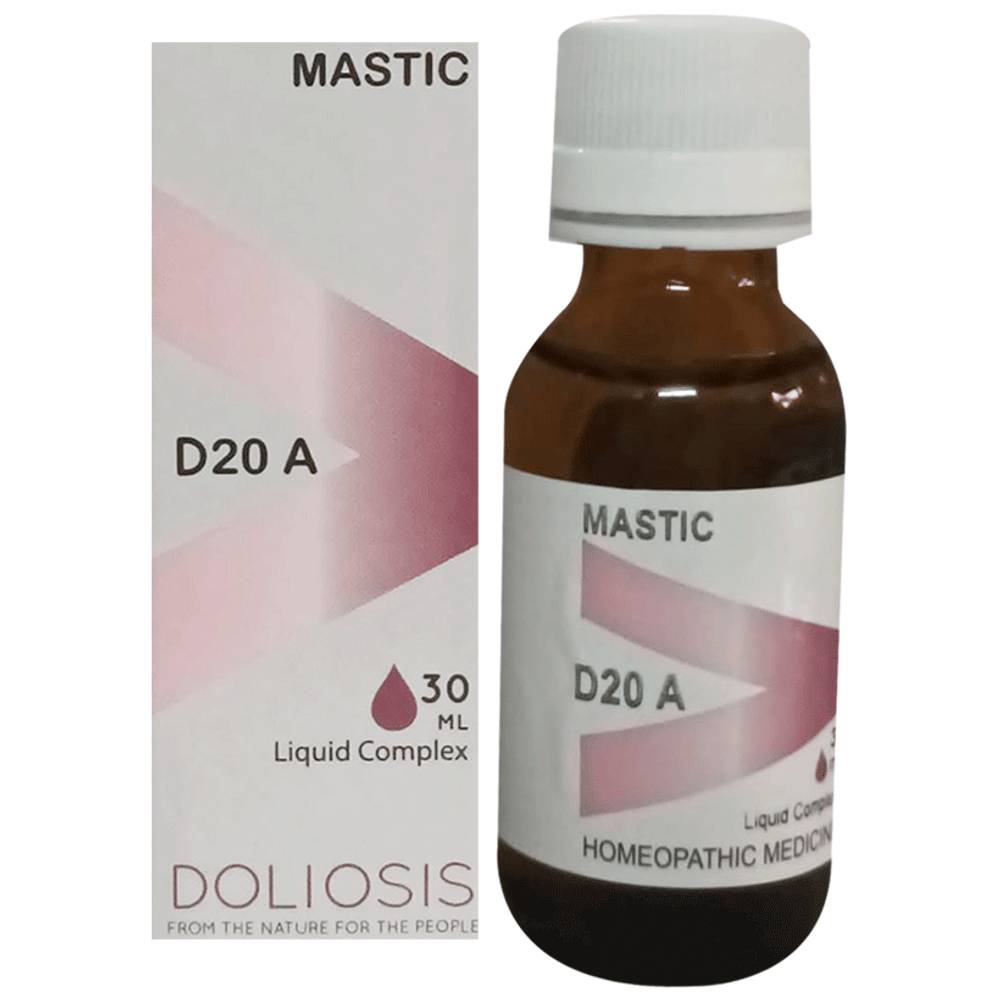 Doliosis D20 A Mastic Liquid Complex bottle of 30 ml Oral Drops