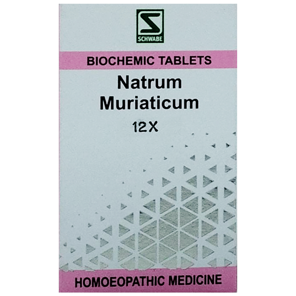 Dr Willmar Schwabe India Natrum Muriaticum Biochemic Tablet 12X bottle of 25 gm Biochemic Tablet