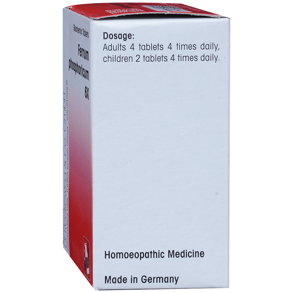 Dr. Reckeweg Ferrum Phosphoricum Biochemic Tablet 6X bottle of 20 gm Biochemic Tablet