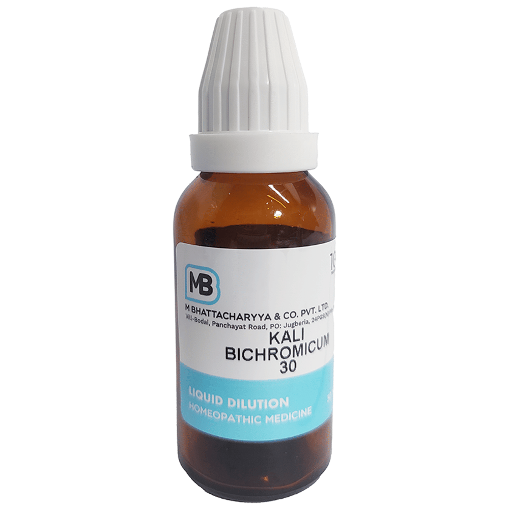 MB Kalium Bichromicum Dilution 30 bottle of 30 ml Dilution MB Kalium Bichromicum Dilution 30 bottle of 30 ml Dilution