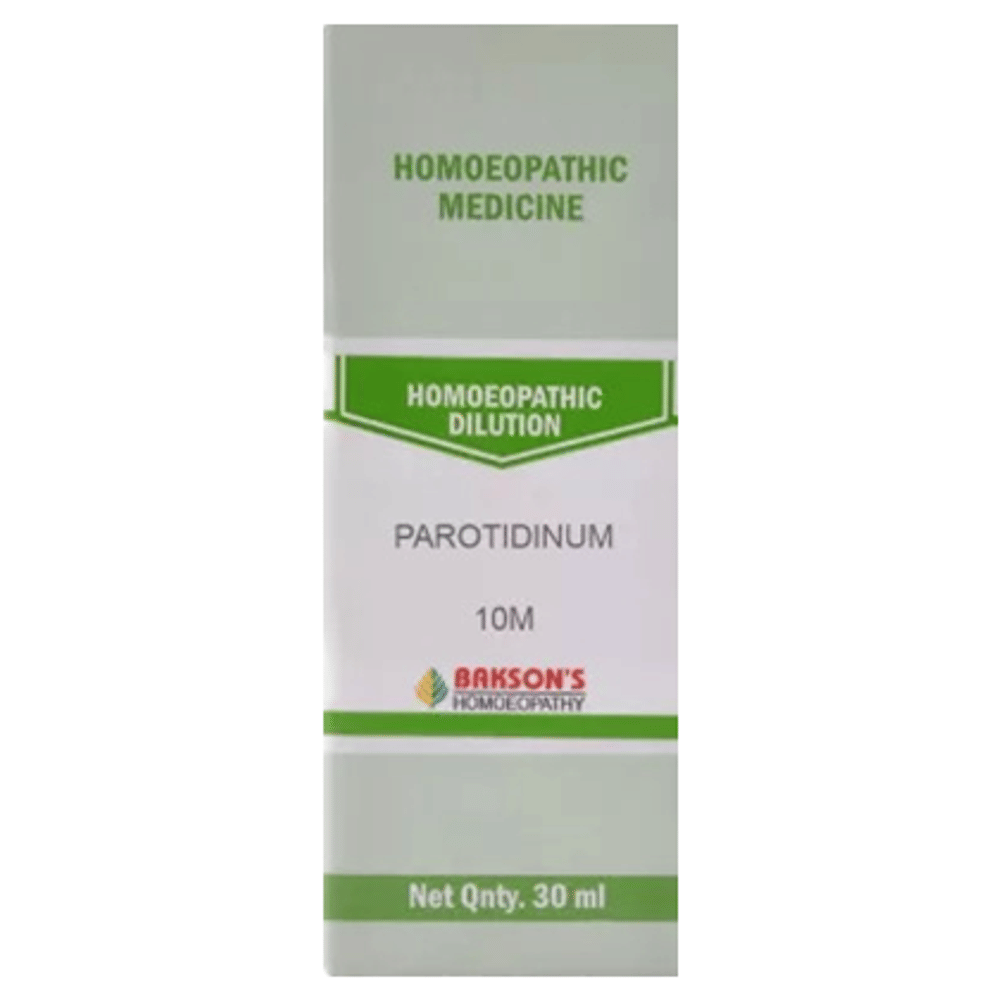 Bakson's Homeopathy Parotidinum Dilution 10M bottle of 30 ml Dilution Bakson's Homeopathy Parotidinum Dilution 10M bottle of 30 ml Dilution