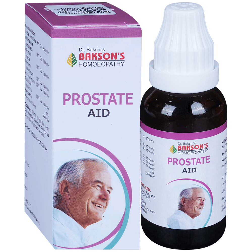Bakson's Homeopathy Prostate Aid Drop bottle of 30 ml Drop