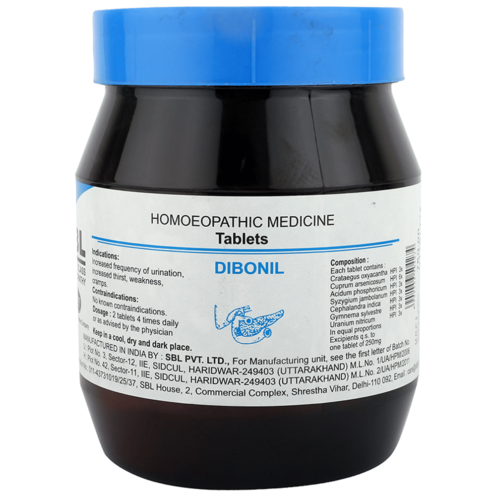 SBL Dibonil Tablet bottle of 450 gm Tablet