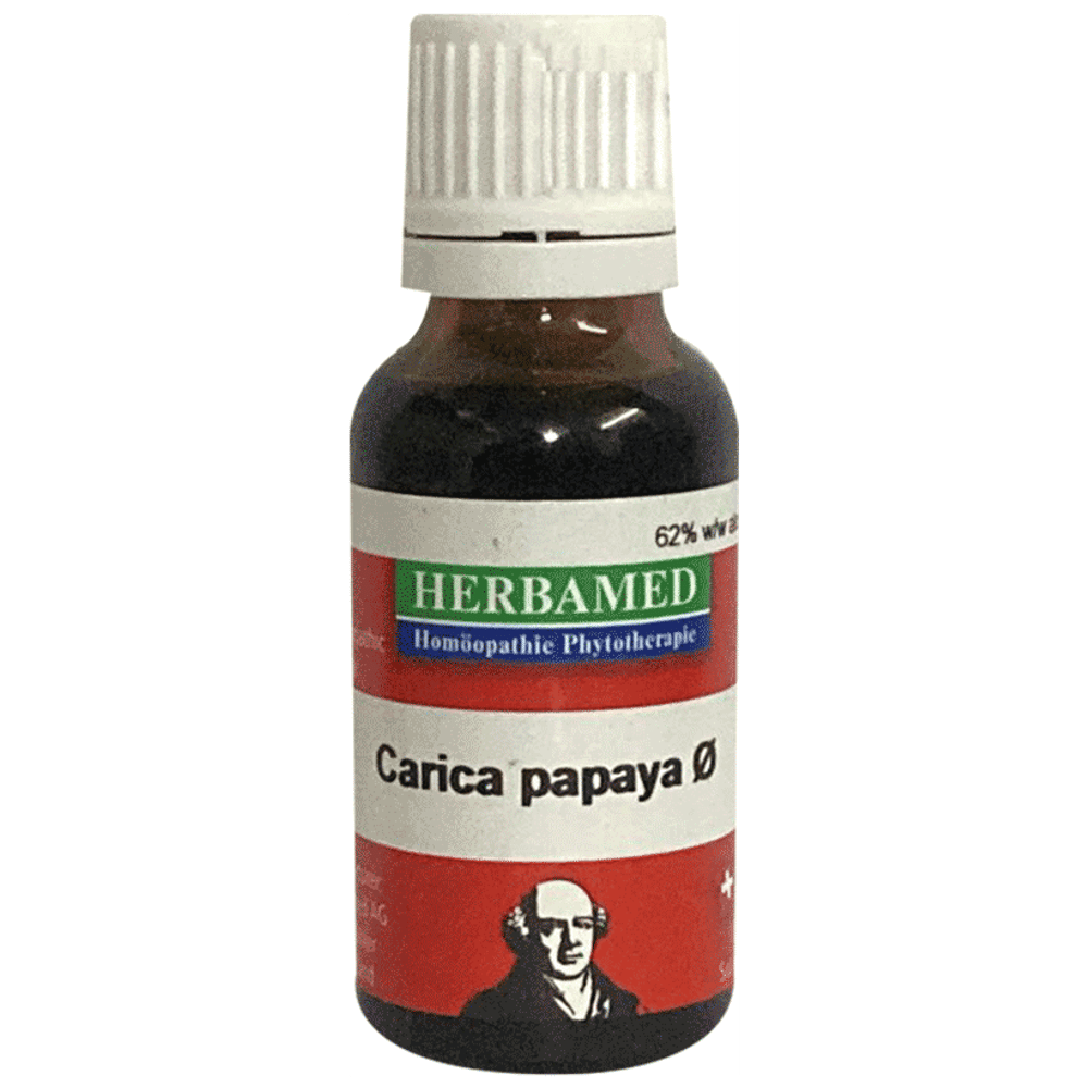 Herbamed Carica Papaya Mother Tincture Q bottle of 20 ml Mother Tincture