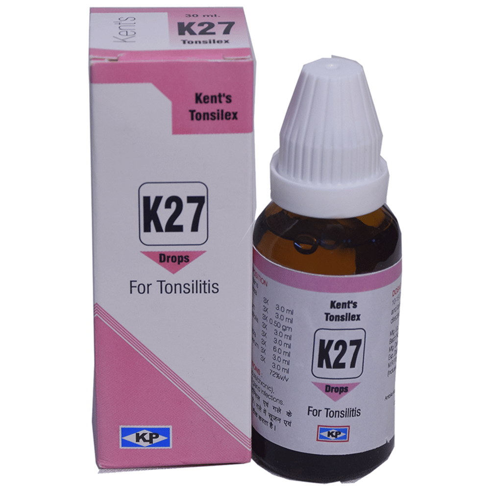 Kent's K27 Tonsilitis Oral Drops bottle of 30 ml Oral Drops