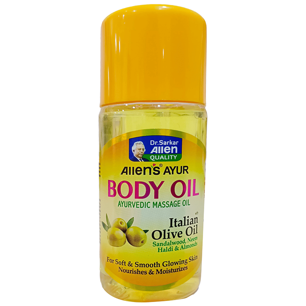 Allen's Ayur Body Massage Oil bottle of 100 ml Oil