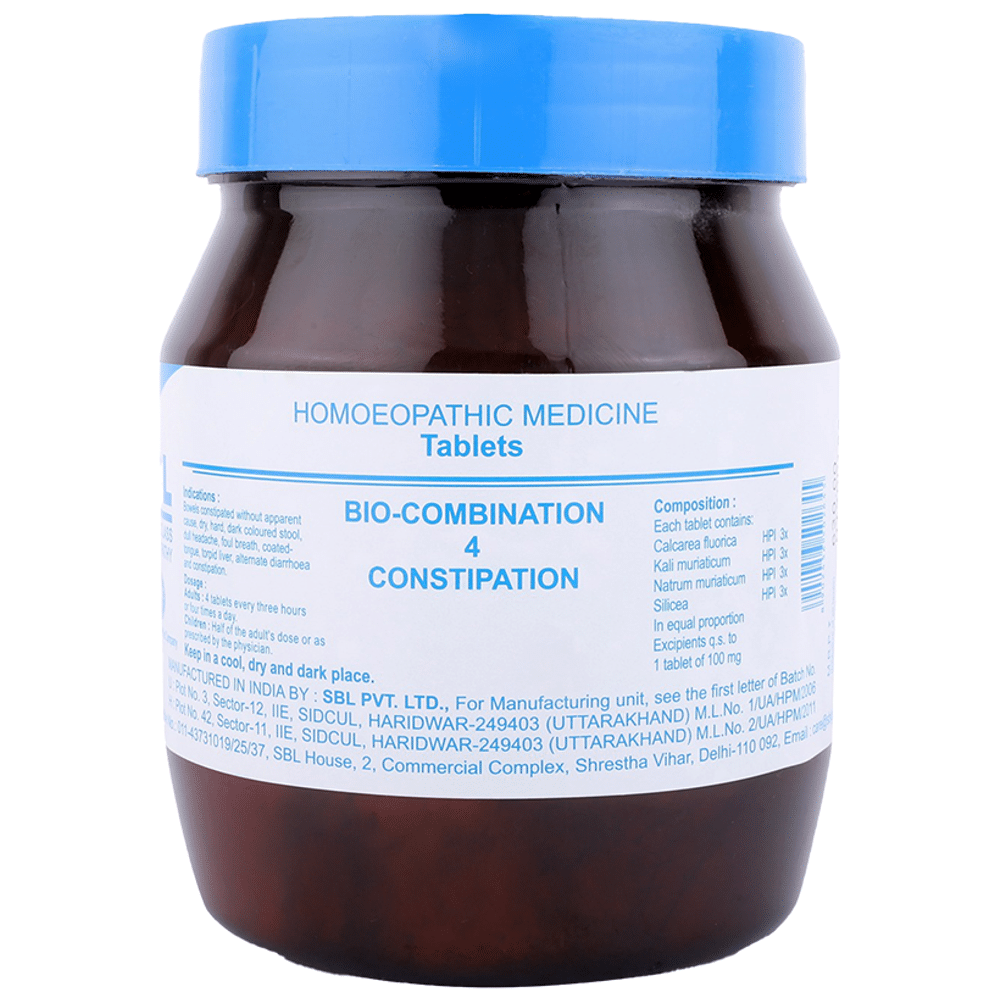 SBL Bio-Combination 4 Tablet bottle of 450 gm Biocombination Tablet