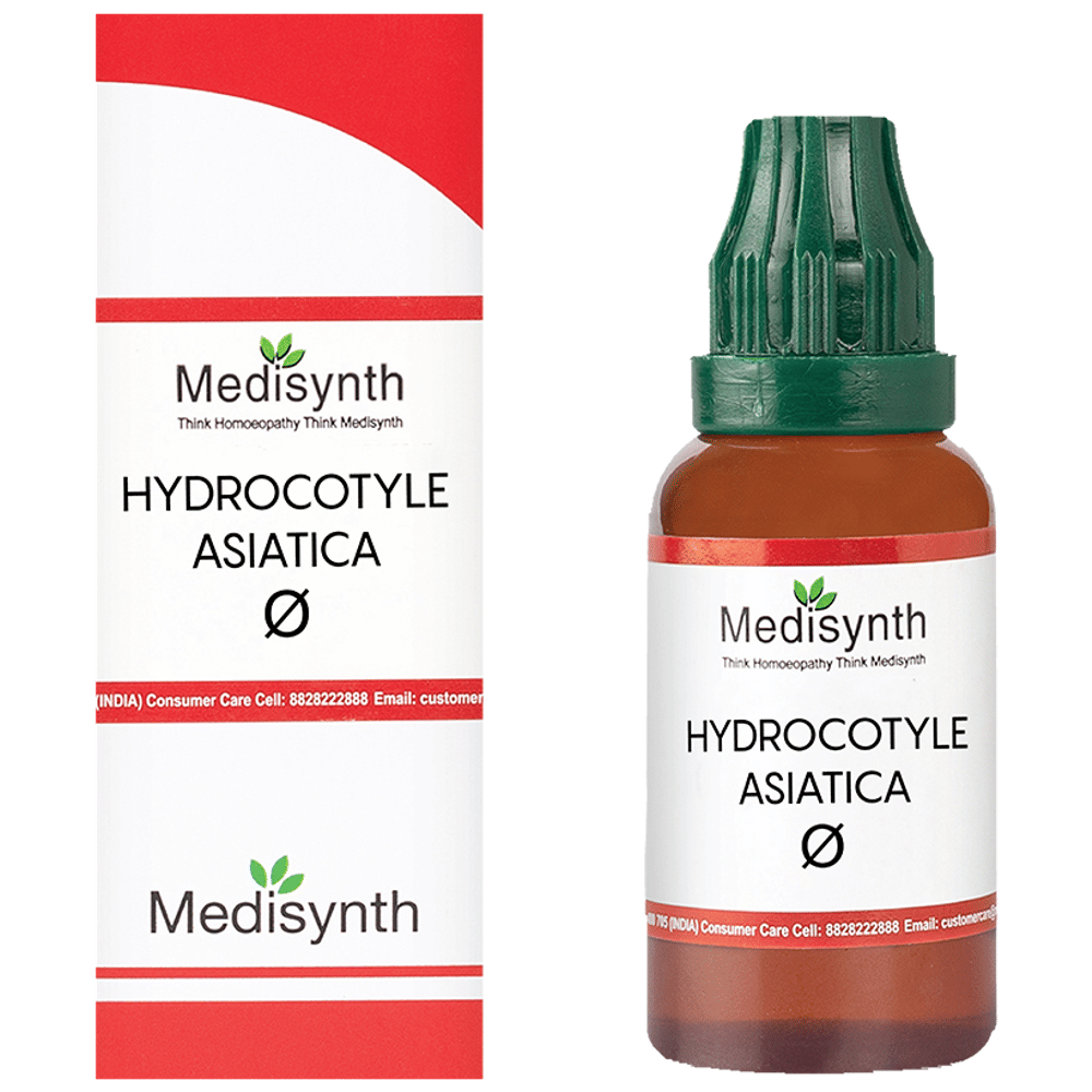 Medisynth Hydrocotyle Asiatica bottle of 30 ml Mother Tincture