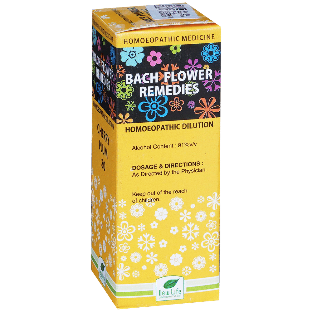 New Life Bach Flower Cherry Plum 30 bottle of 30 ml Dilution