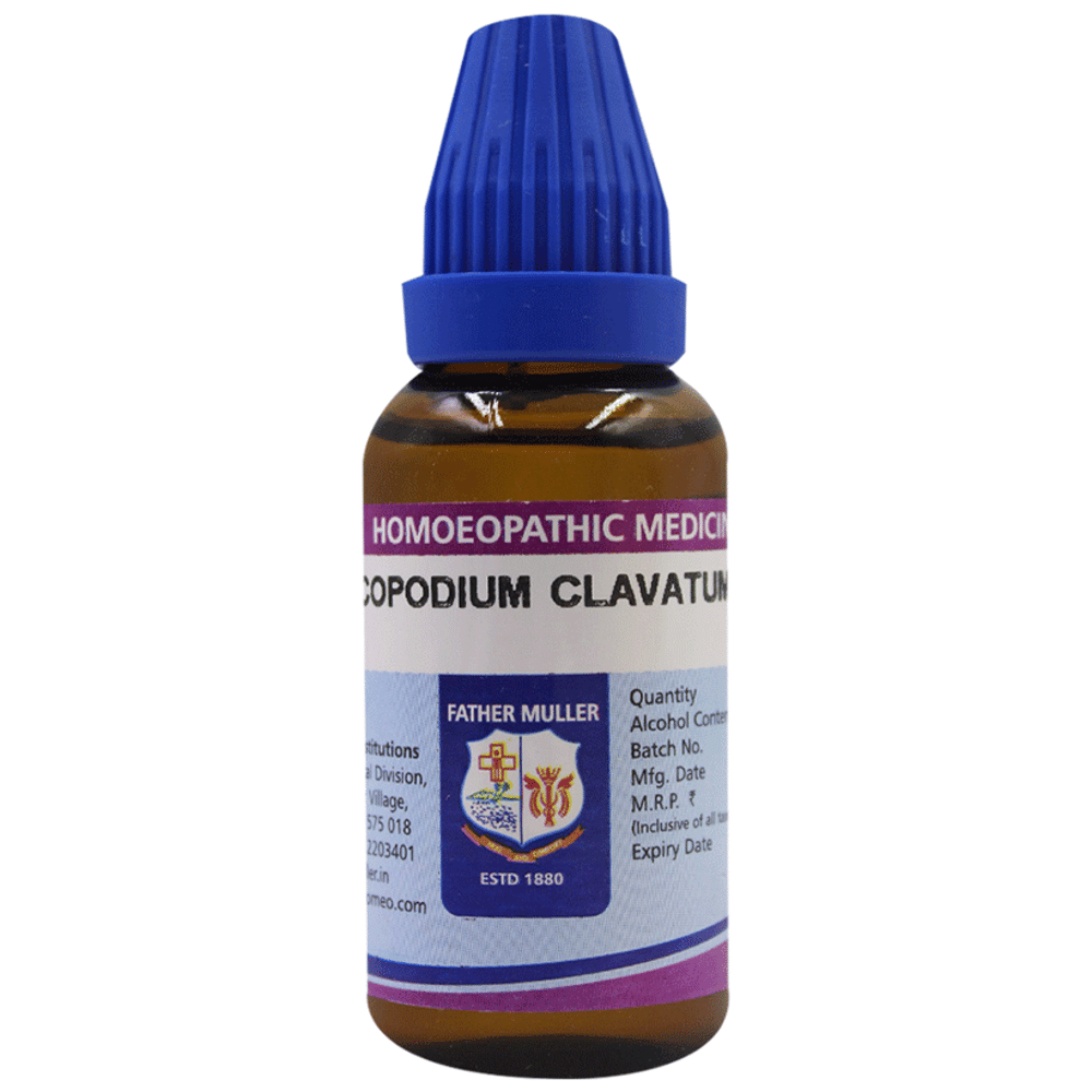 Father Muller Lycopodium Clavatum 200C bottle of 30 ml Drop