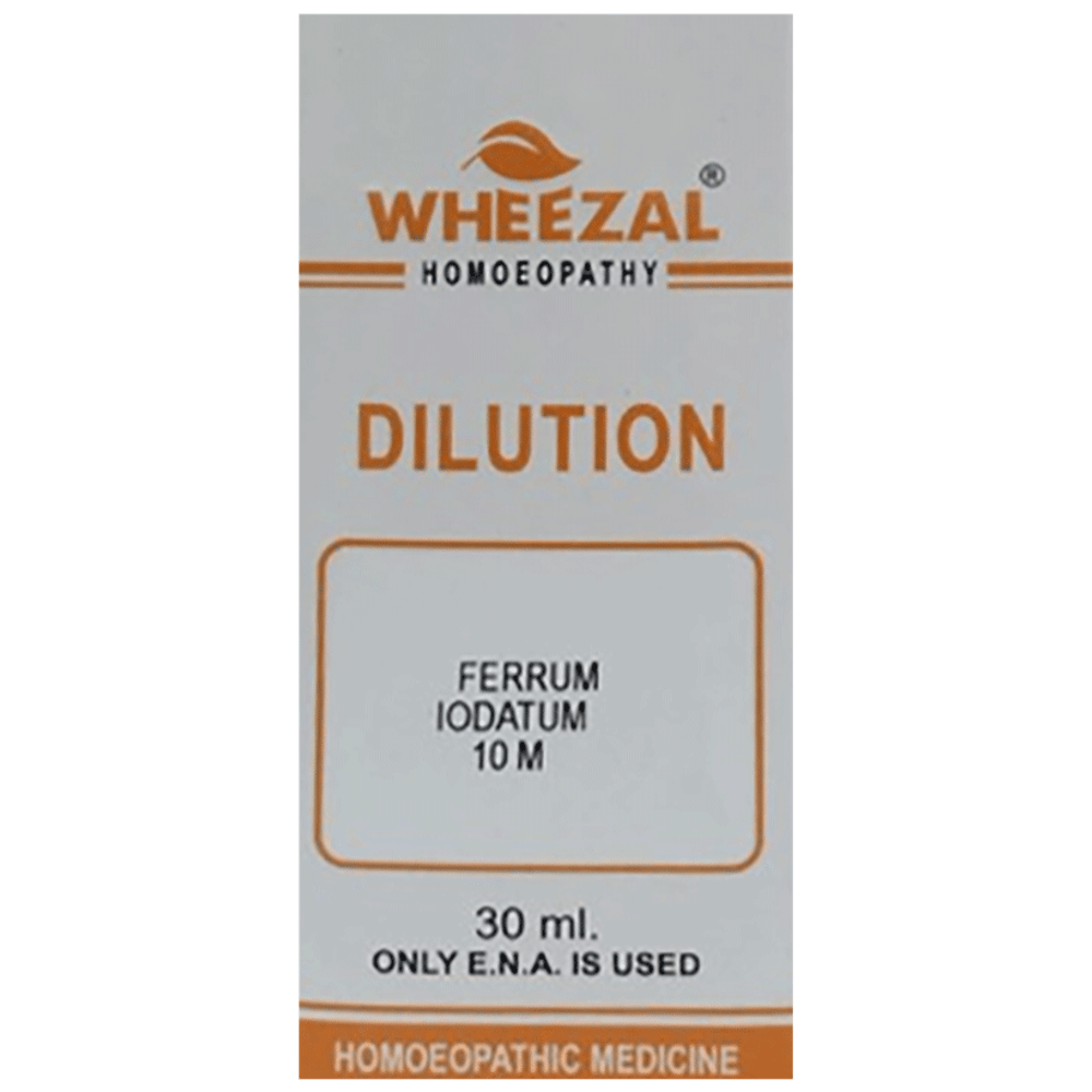Wheezal Ferrum Iodatum Dilution 10M bottle of 30 ml Dilution