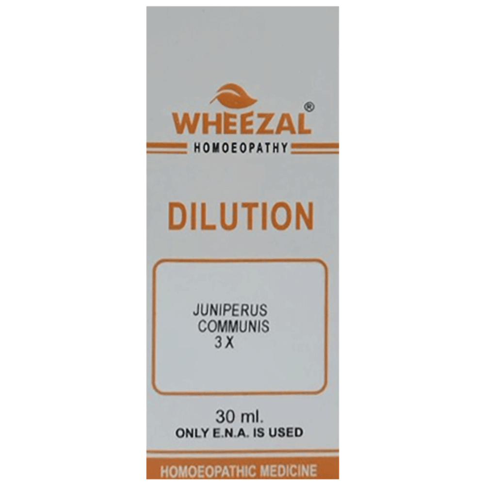 Wheezal Juniperus Communis Dilution 3X bottle of 30 ml Dilution