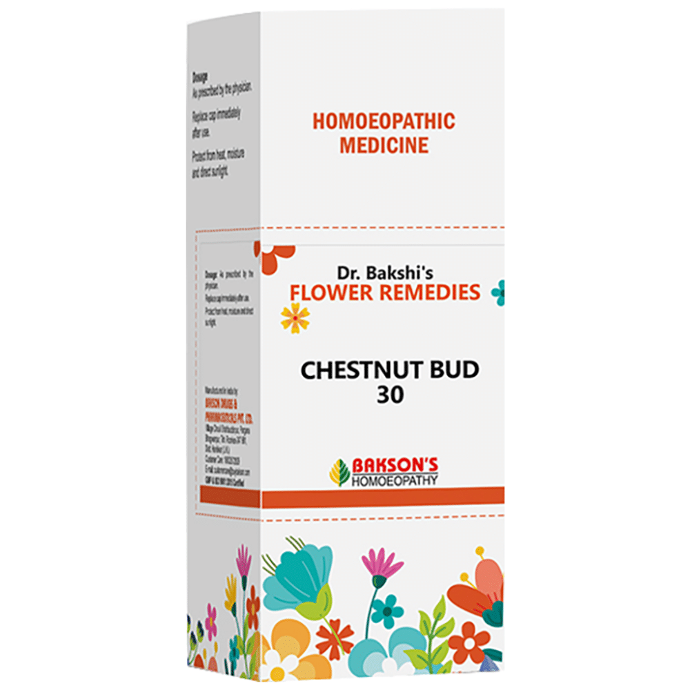 BAKSON Dr. Bakshi's Bach Flower Chestnut Bud 30 CH bottle of 100 ml Drop
