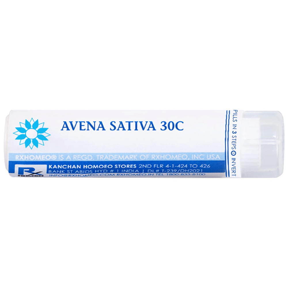 Rxhomeo Avena Sativa 30C bottle of 250 pellets
