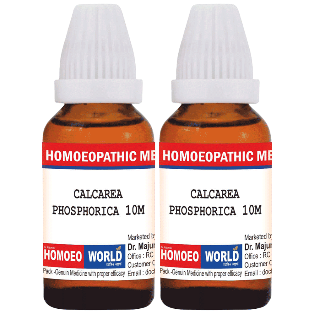 Dr. Majumder Homeo World Calcarea Phosphorica Dilution(30ml Each) 10M combo pack of 2 Packs