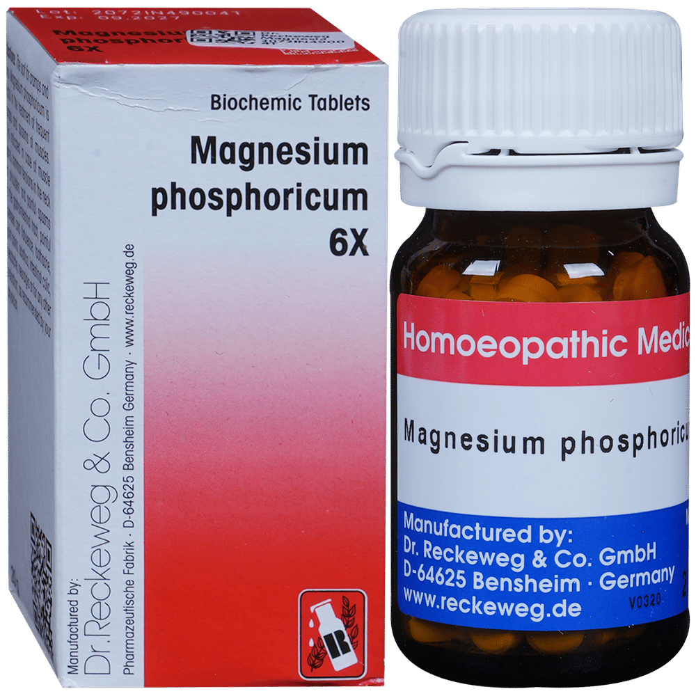 Dr. Reckeweg Magnesium Phosphoricum Biochemic Tablet 6X bottle of 20 gm Biochemic Tablet