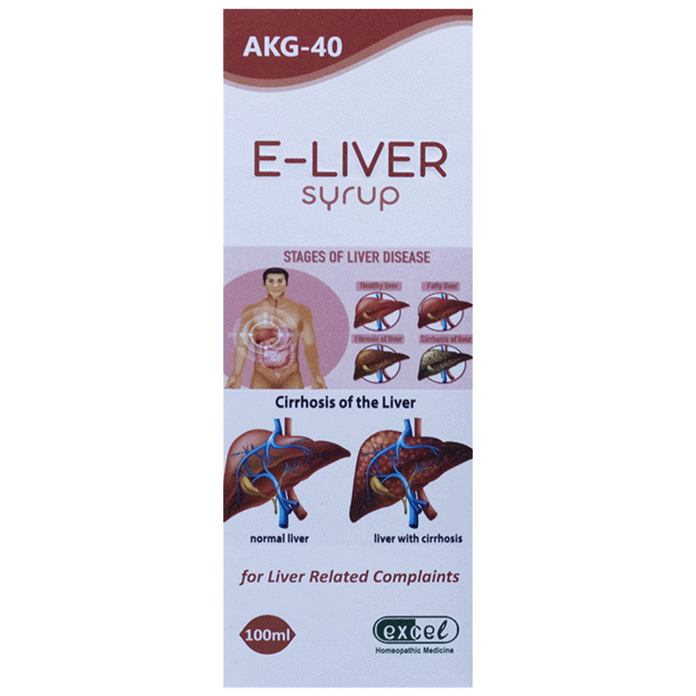 Excel AKG 40 E-Liver Syrup bottle of 200 ml Syrup