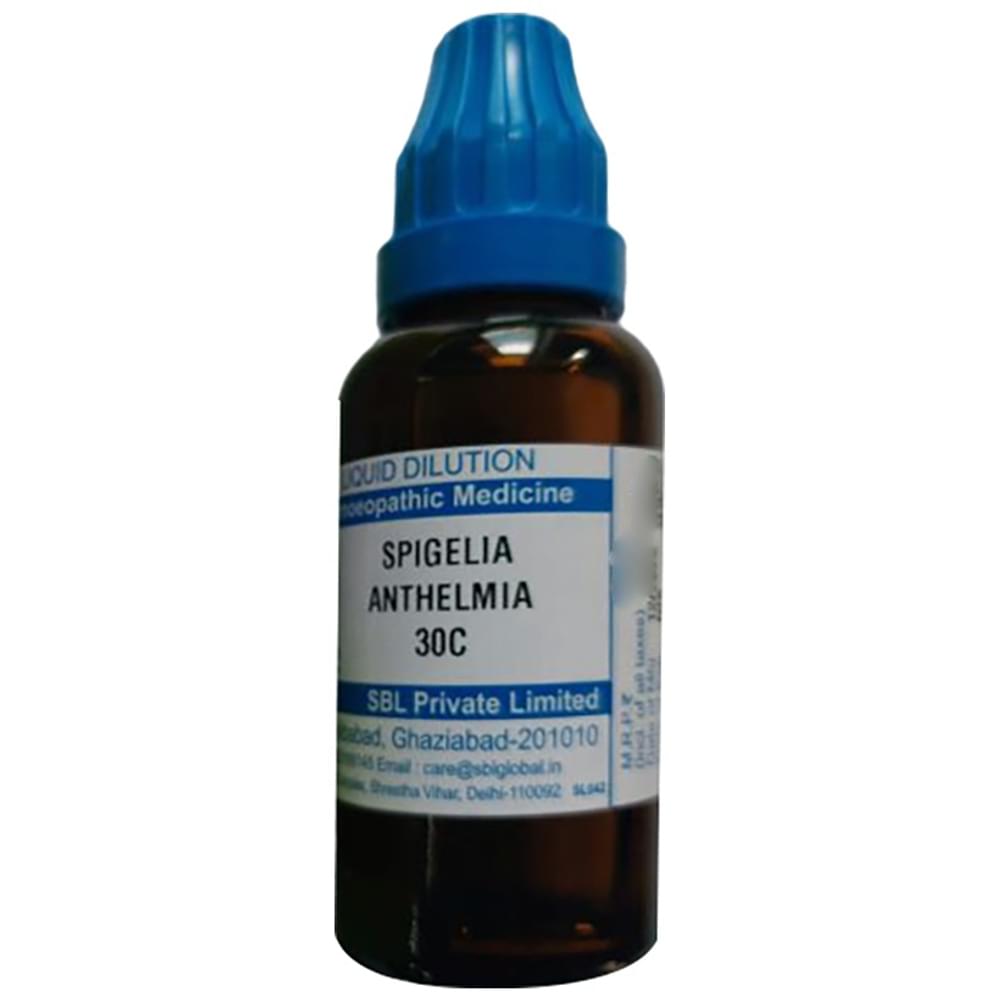 SBL Spigelia Anthelmia Dilution 30 CH bottle of 30 ml Dilution