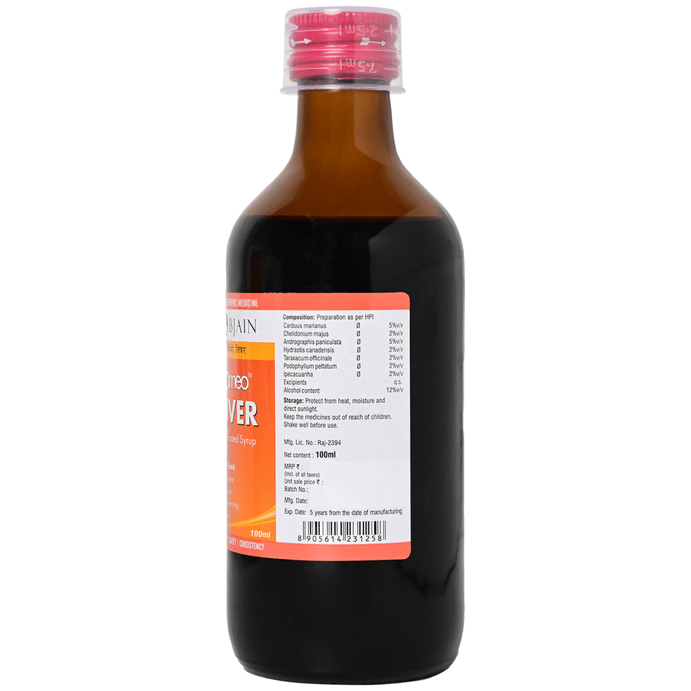 Bjain Omeo Liver Syrup bottle of 100 ml Syrup Bjain Omeo Liver Syrup bottle of 100 ml Syrup