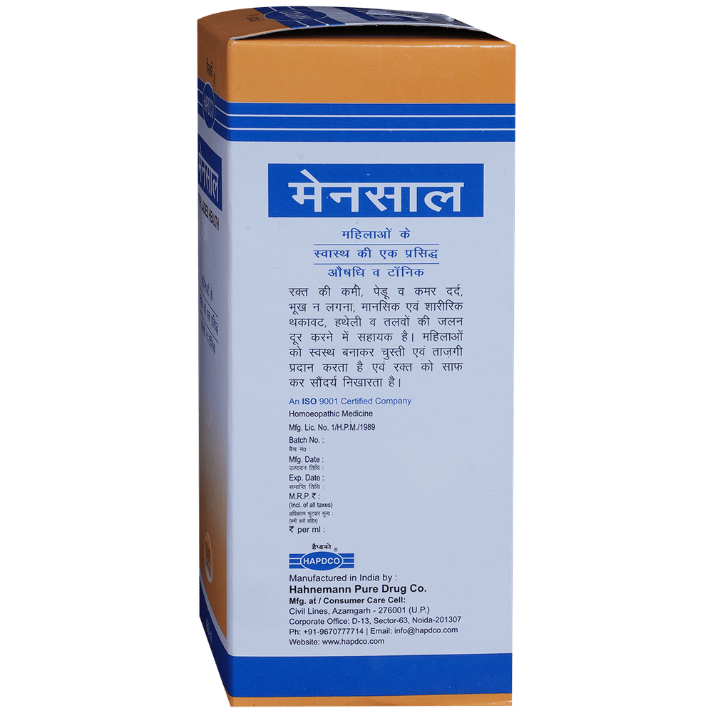 Hapdco Mensol Tonic bottle of 450 ml Tonic