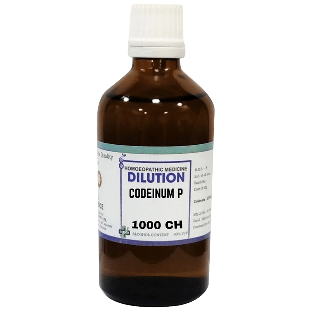 LDD Bioscience Codeinum P Dilution 1000 CH bottle of 100 ml Dilution